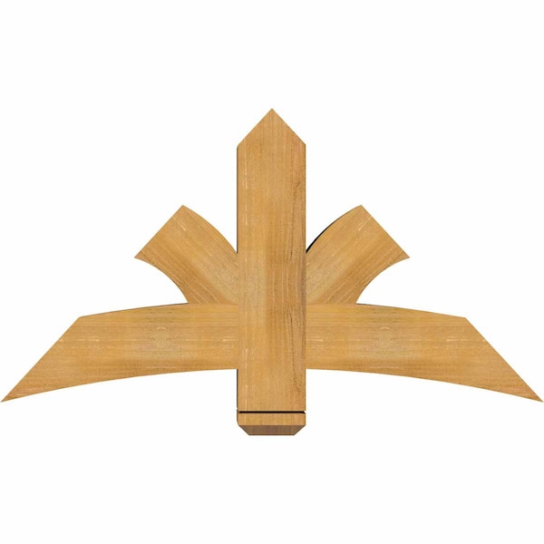 Ekena Millwork Davenport Rough Sawn Timber Gable Bracket, Western Red Cedar, 48"W x 26"H x 6"D x 6"F, 13/12 Pitch GBW048X26X0606DAV00RWR - main